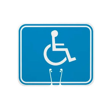 National Marker Co Cone Sign - Handicapped CS13